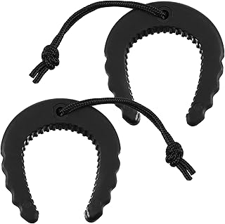 Sibba 2Pcs Door Jam, First Responder Door Stop Wedge Stopper for Police Law Enforcement, Rubber Doors Stopper with Nylon Paracord Attachments for Easy Grab Access, Black