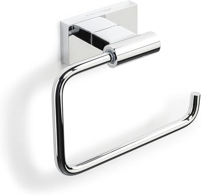 Sagittarius One 140S1 Chrome Toilet Roll Holder Wall Mounted | Polished Stainless Steel Toilet Roll Holder SUS304 | Toilet Paper Holder / Loo Roll Holder | Toilet Roll Holder Chrome