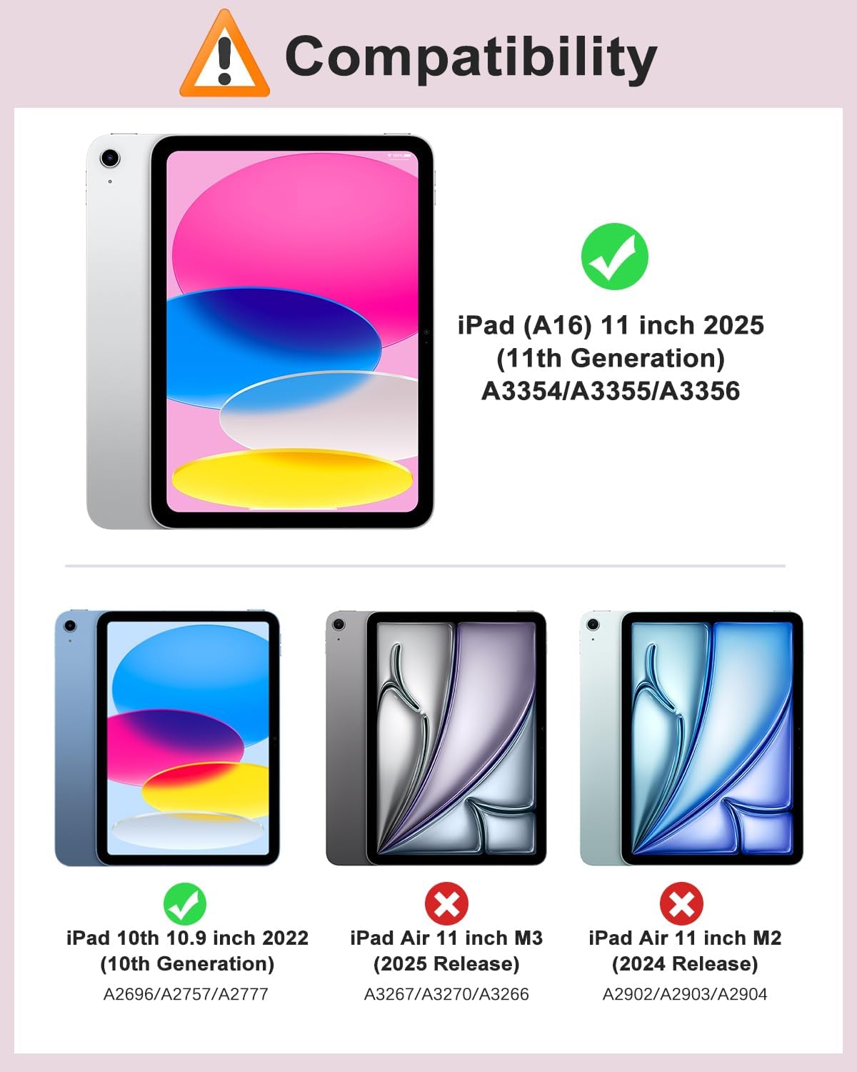 MoKo Case for iPad (A16) 11th Generation 2025/10th Gen 2022, Sparkly iPad 11/10.9 inch Case, Slim Stand Glitter Cover with Shiny Clear TPU Back Shell, Support Touch ID, Glitter Pink