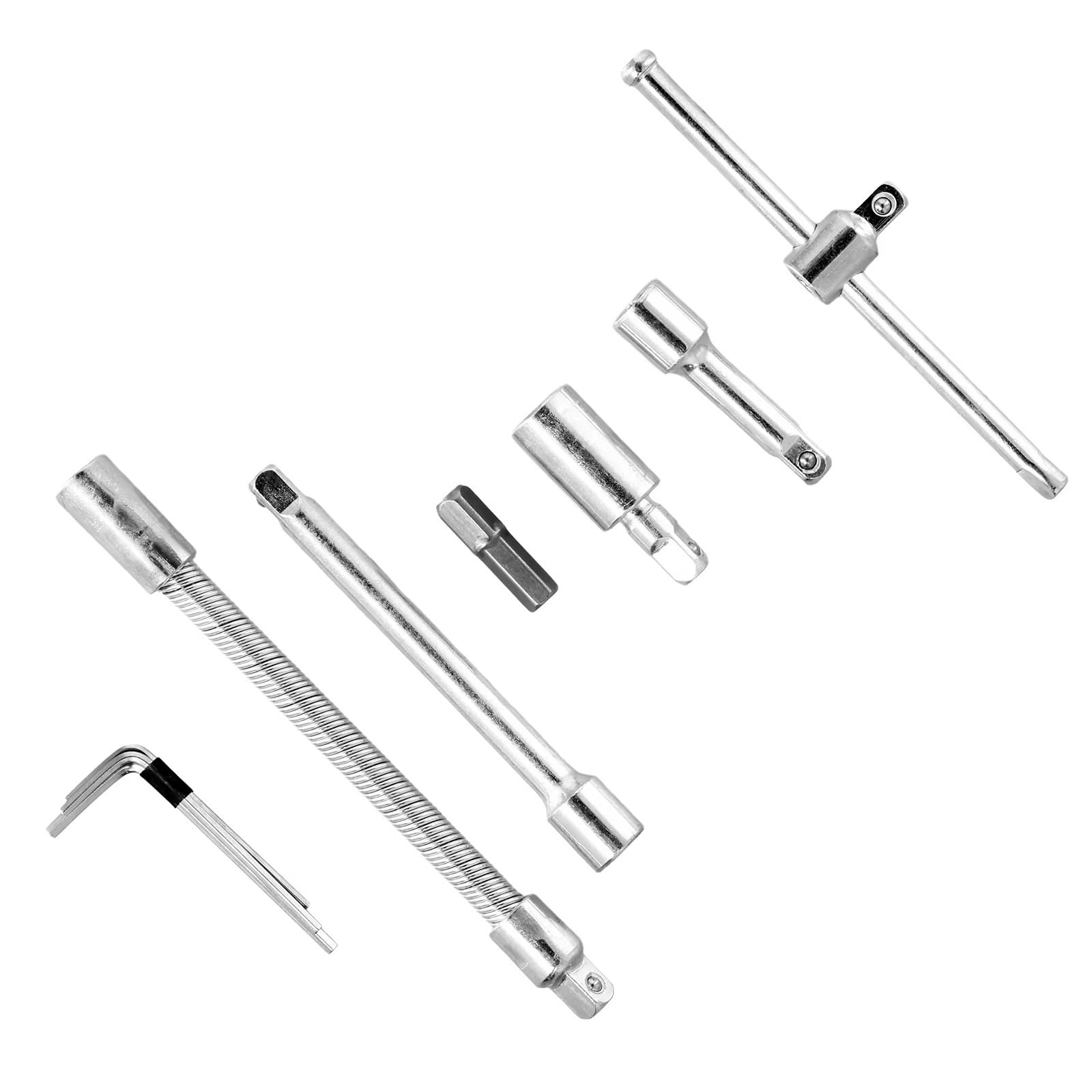 Llave Carraca Juego De Herramientas Manuales De Reparación Automotriz Caja De Herramientas Mecánica Llave De Vaso Destornillador De Trinquete 46 Uds.