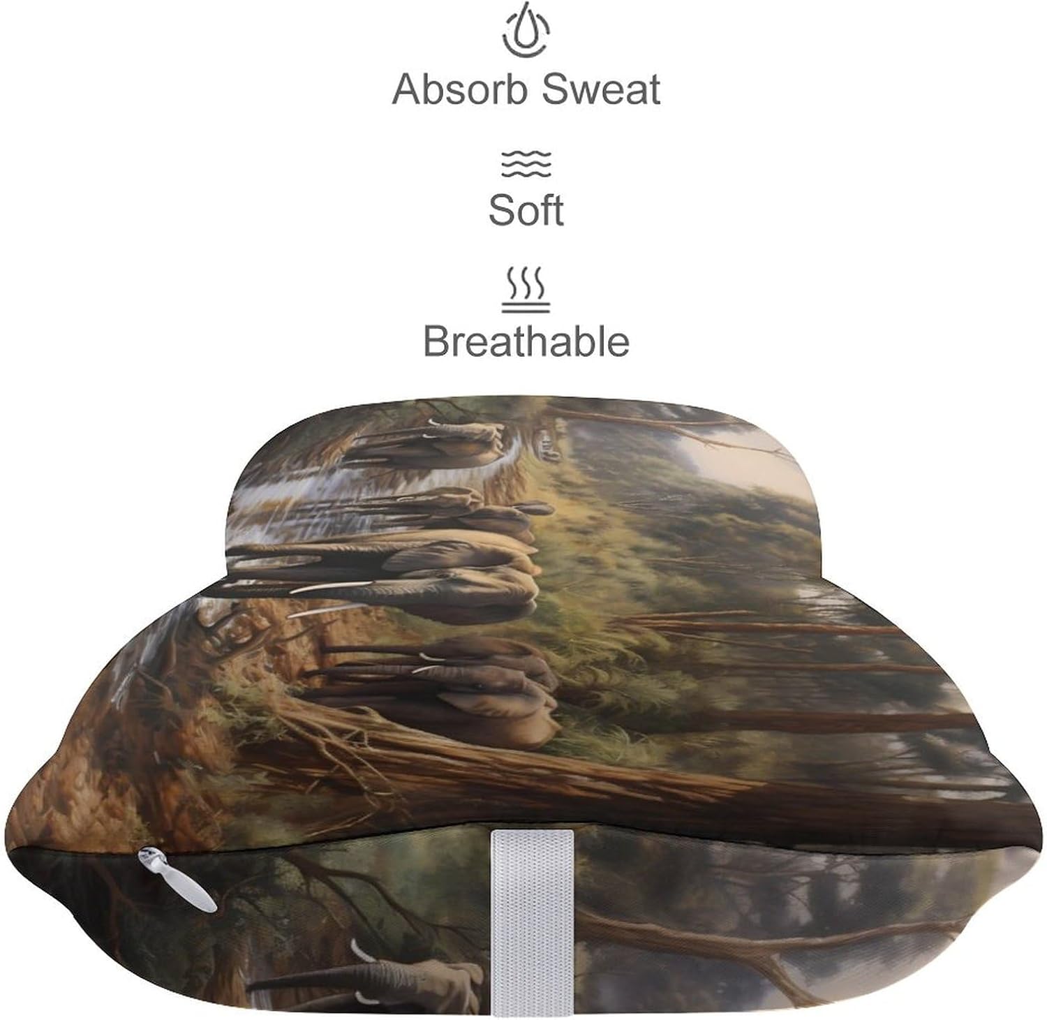 African Elephant 2 Pack Car Neck Pillow Car Headrest Soft Car Pillow for Most Cars