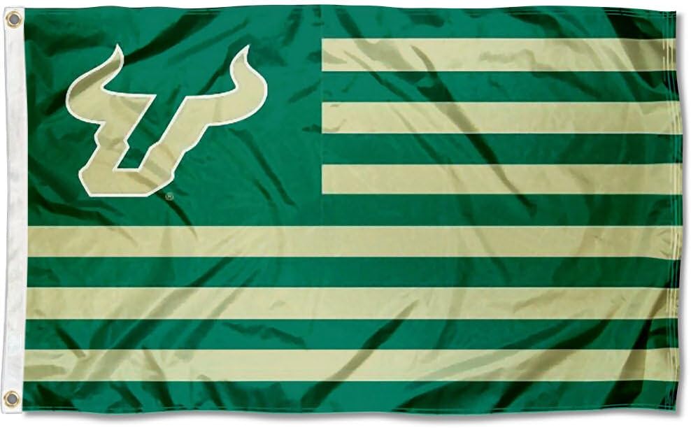 South Florida Bulls Stars and Stripes Nation Flag