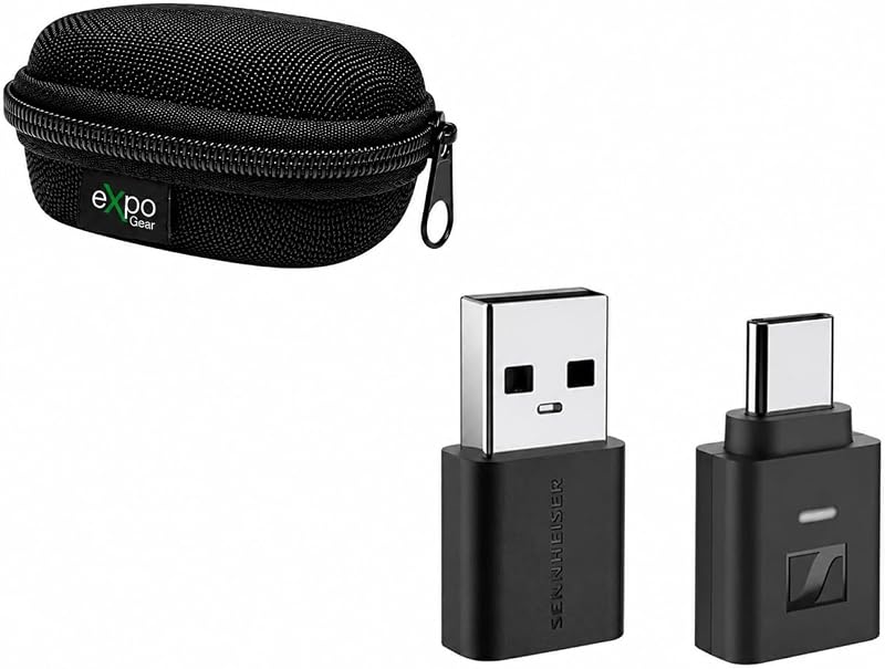 BTD 700 Bluetooth Dongle with aptX Lossless, Auracast, Ultra-Low Latency Audio, Plug-and-Play USB-A/USB-C Connectivity, and Expo Gear Weather-Resistant Hard-Shell Case