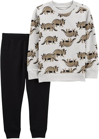 Carters Boys 2T-4T 2 Piece Long Sleeve Knit Top and Pants Set