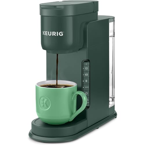 Keurig K-Express Single Serve K-Cup Pod Coffee Maker, 3 Brew Sizes, Strong Button Feature, 42oz Removable Reservoir, Evergreen