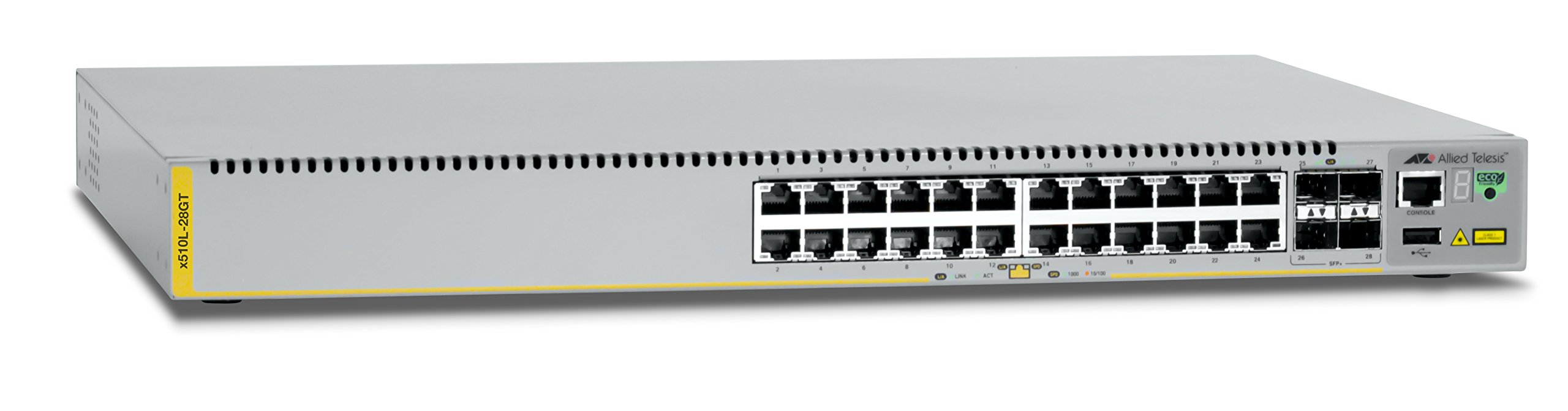 Allied Telesis AT-​x230-​28GT-​50 | 24 x 10/​100/​1000T Poe, 4 x 100/​1000X SFP, Single Fixed PSU