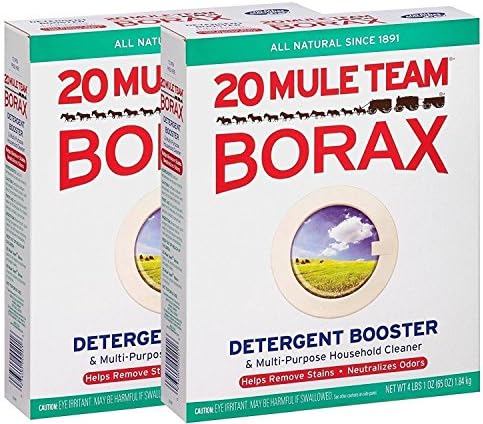 20 Mule Team Borax Detergent Booster and Household Cleaner, 65 Ounce - 2 Pack