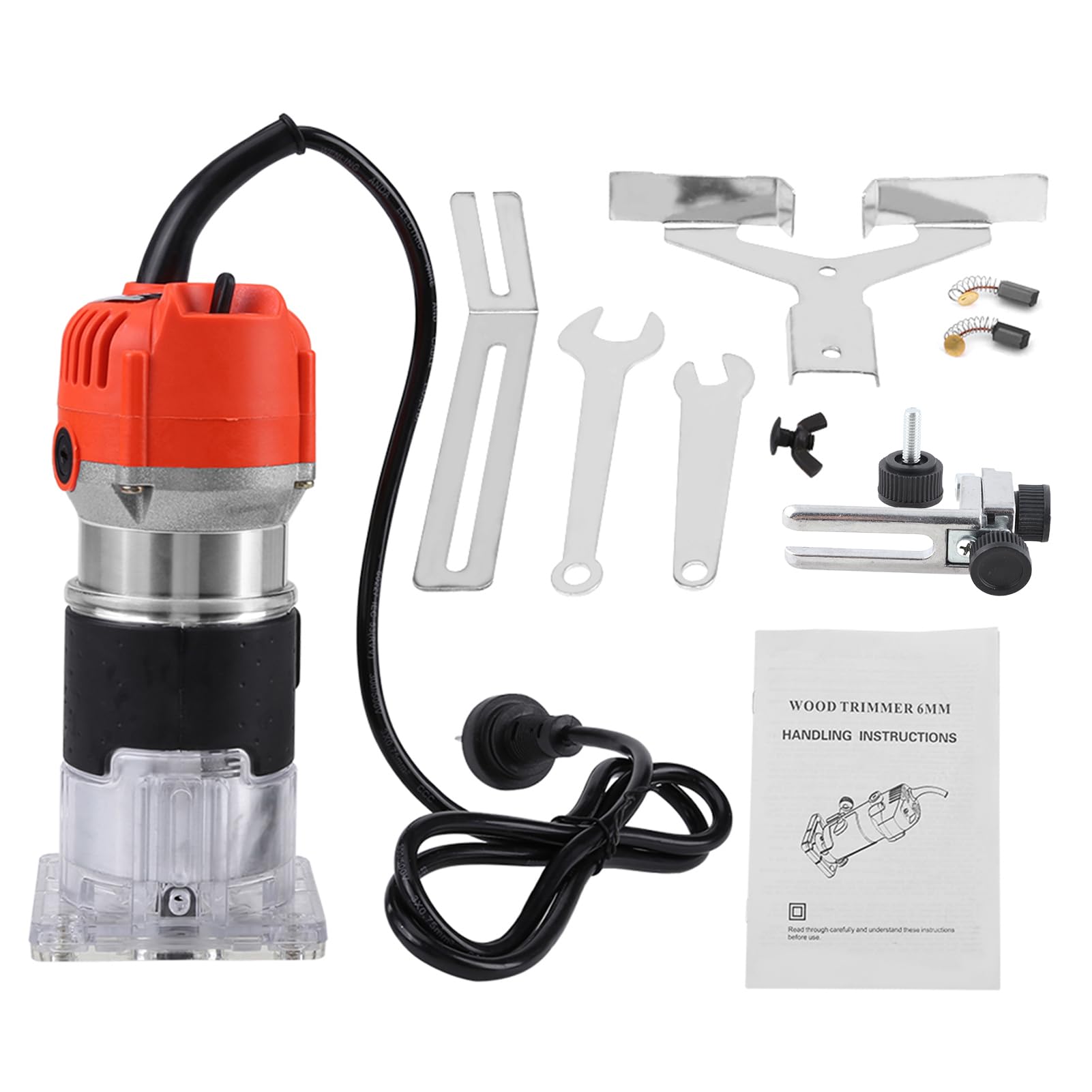 220 V Fresadora de Madera Rebajadora Eléctrica,Recortador de madera para cortar madera, ranurado.580W,30000R / min,