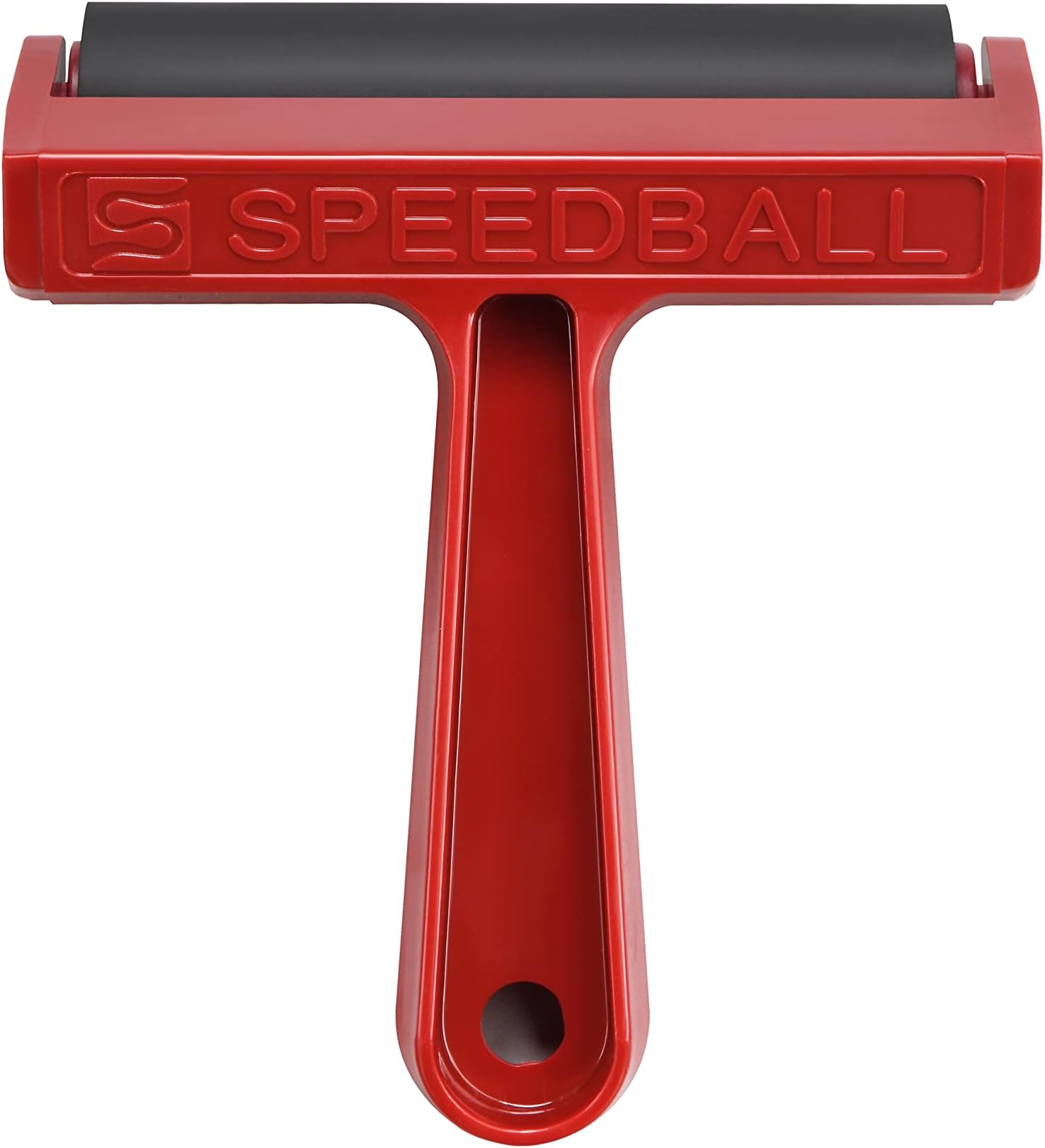 4-Inch Hard Rubber Brayer - Pop-in Roller for Block Printing, Printmaking, and Ink Applications