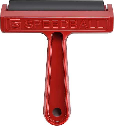 Speedball Brayer de goma dura de 4 pulgadas - Rodillo emergente para impresión en bloques, impresión y aplicaciones de tinta