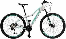 Bicicleta Aro 29 Cripto Scarlet MTB 24 Marchas Alumínio 6061 Freio a Disco Suspensão 80mm Pneus Cravados Bike Trilhas e Uso Urbano