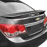 Trunk Spoiler Compatible With 2011-2015 Chevrolet Cruze Sedan Factory Style Painted Color WA501Q Black Graphite Met