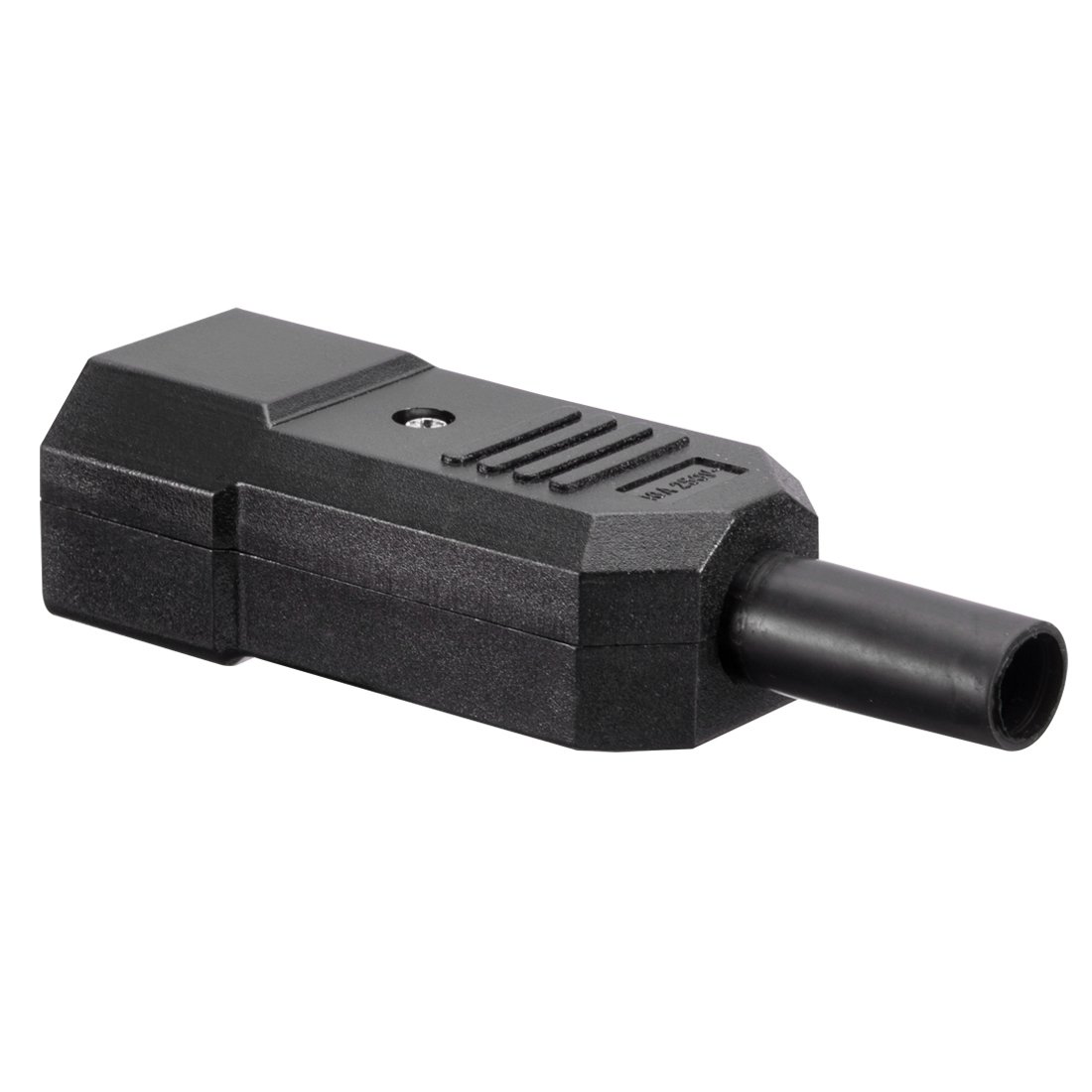 Adaptador Enchufe C20 Montaje En Panel 250V 16A | Conector IEC 3 Clavijas Recto | Pack De 3 Unidades