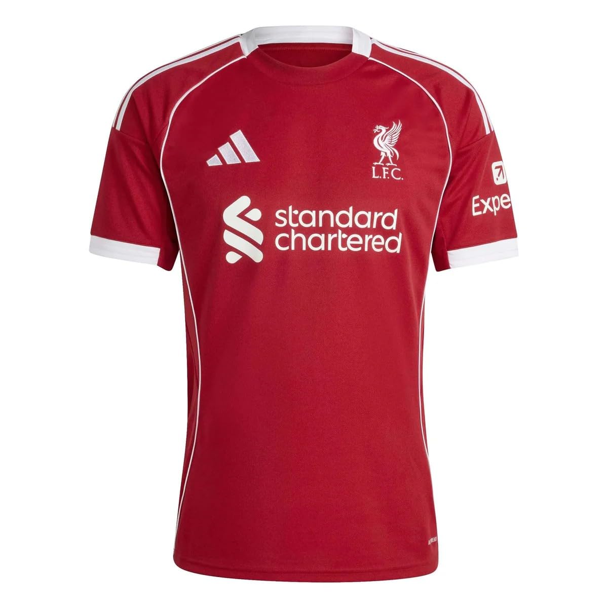 adidas Liverpool FC 25/26 Men's Home Jersey, Strawberry Red, XL
