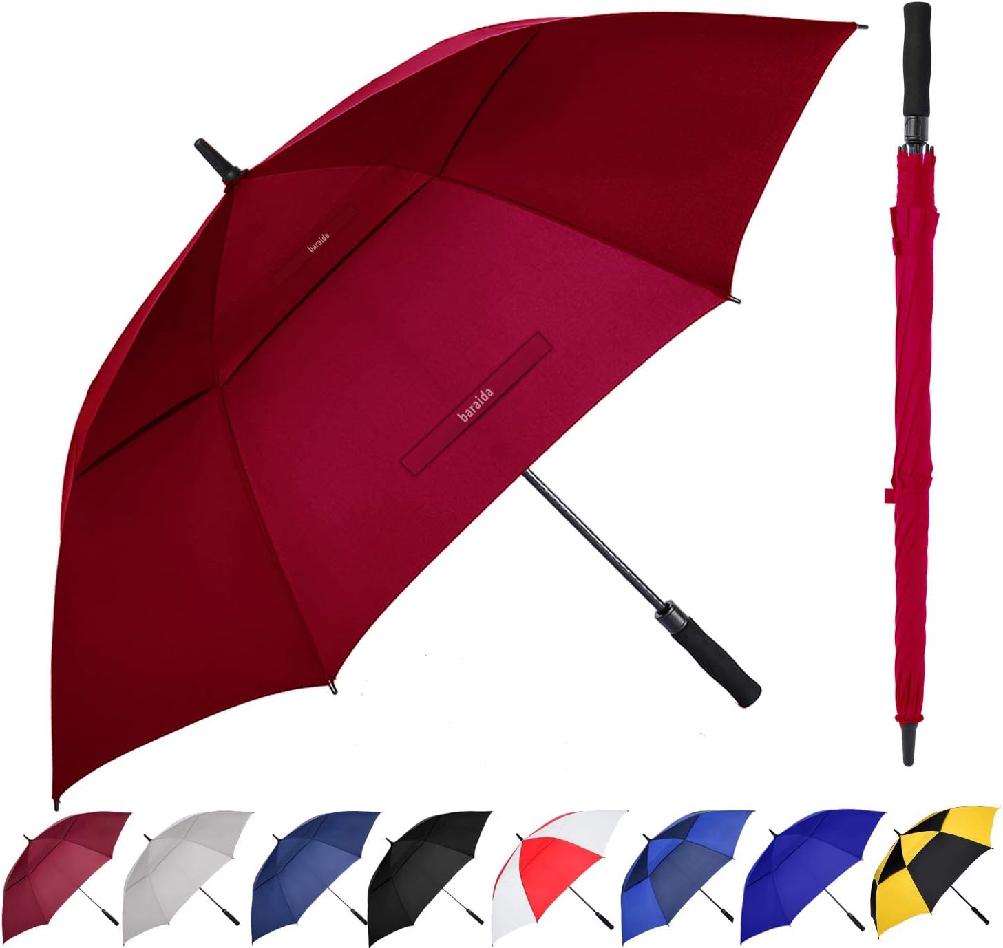 Baraida Golf Umbrella Large 62/68/72 Inch, Extra Large