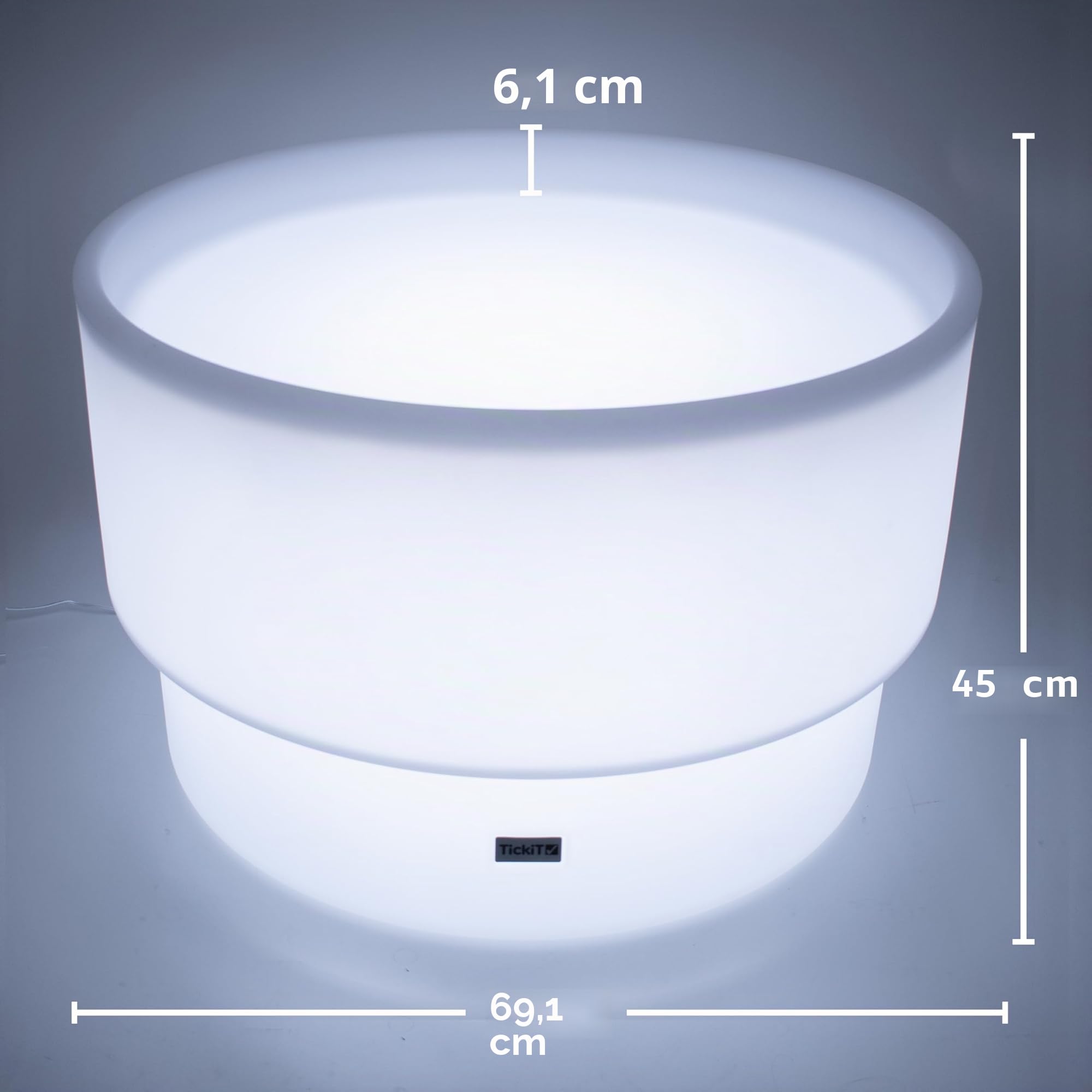 TickiT 75563 Sensory Mood Discovery Table-Colour Changing,White
