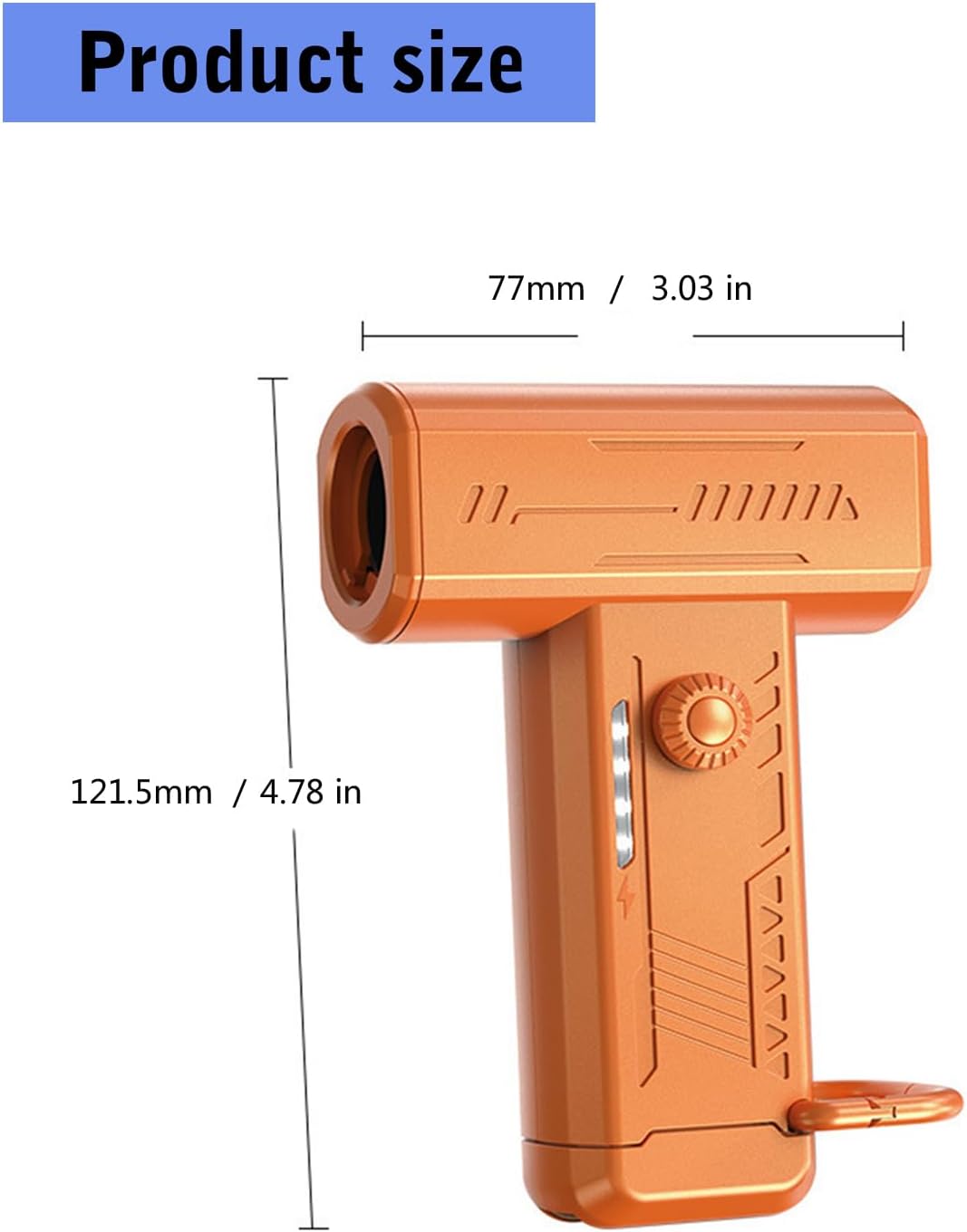 Fans, Powerful Brushless Motor Fan with Adjustable Speeds for Outdoor Use LED lighting Fan 130000RPM Violent Air Blower