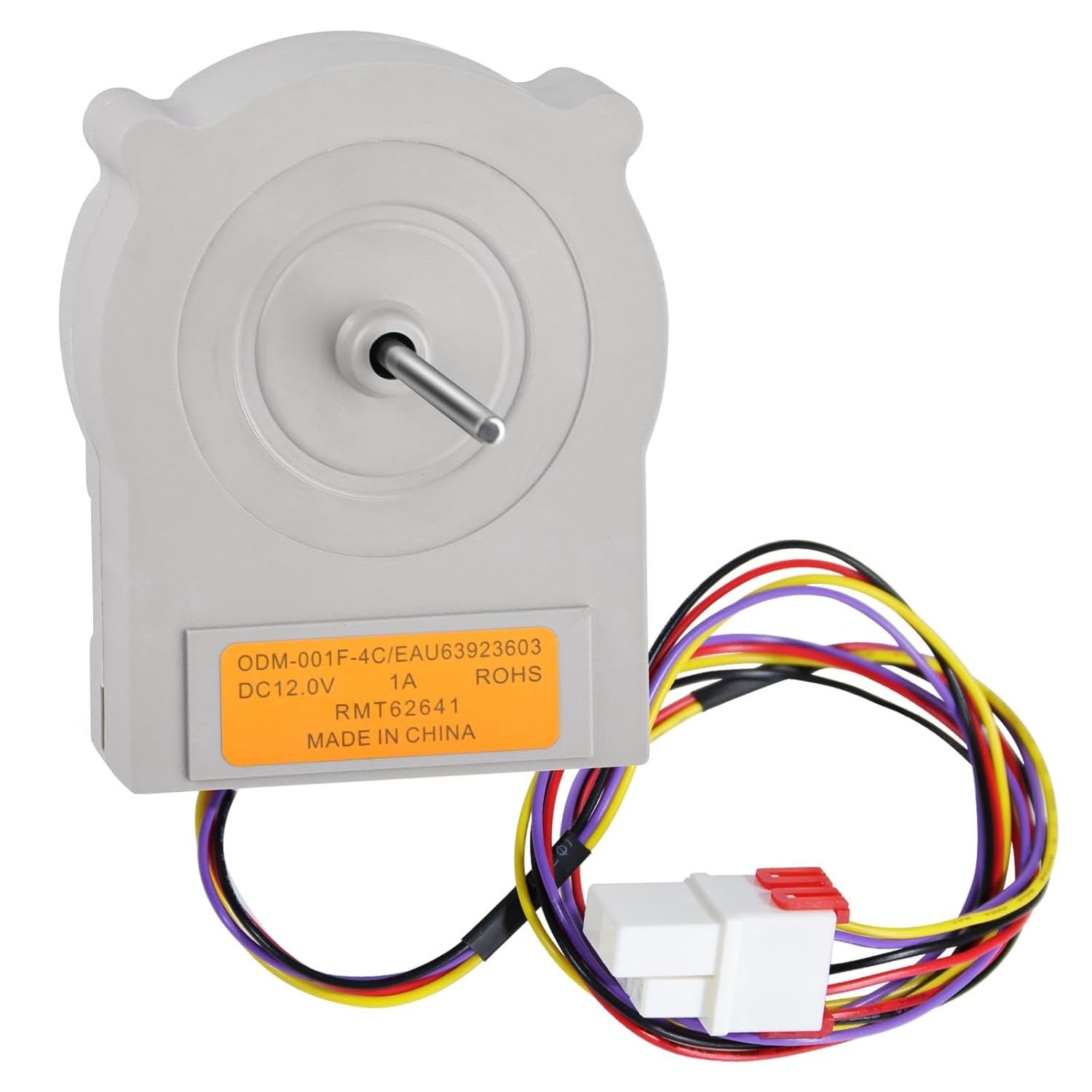 Refrigerator Evaporator Fan Motor Assembly EAU63923603,Compatible with LG & Kenmore Fridges,Replacement for EAU63923606 / EAU65058305 / PD00045140, High-Efficiency DC 12V 1.0A Cooling Motor