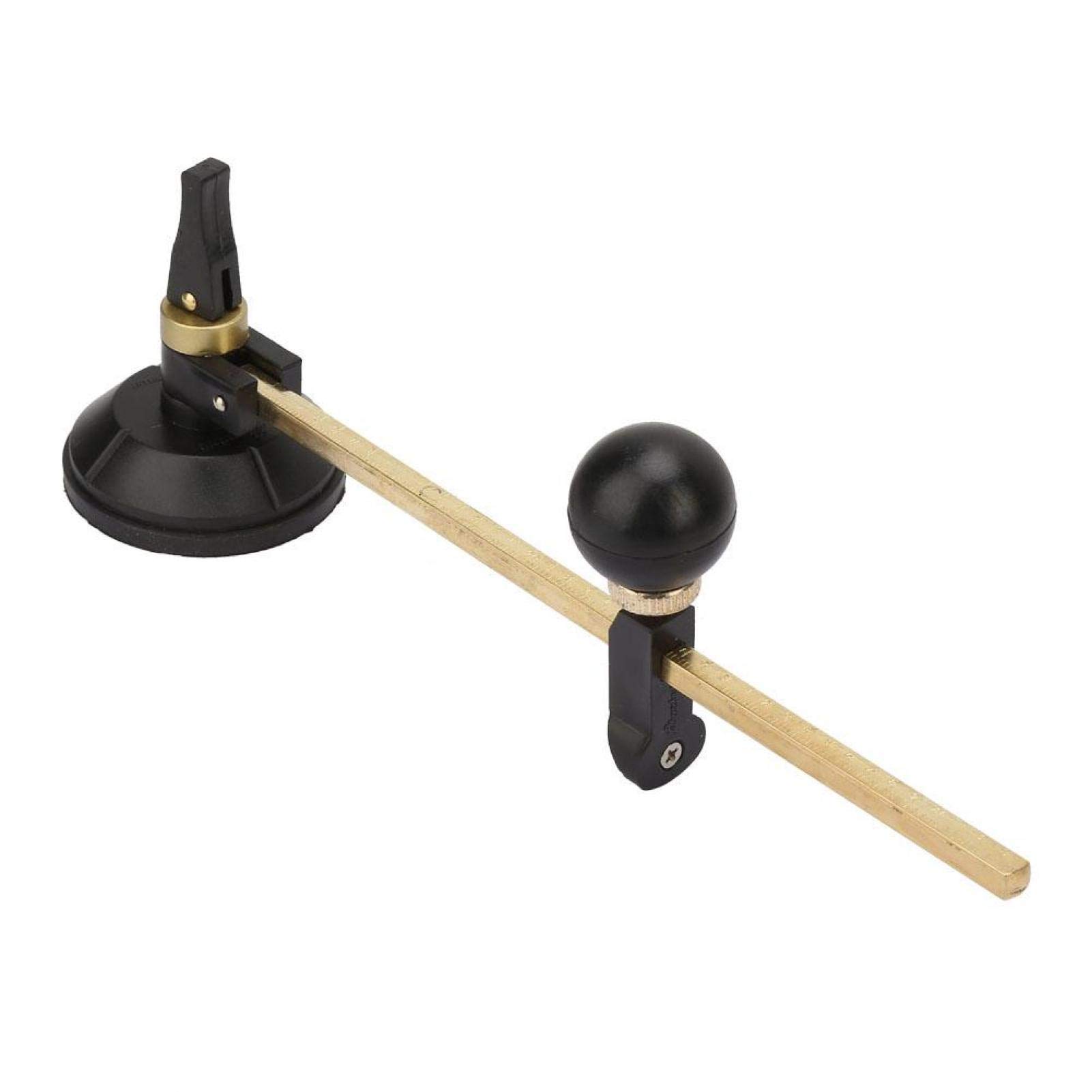 Taglierina circolare, taglierina per il taglio del vetro, taglierina per il vetro 6 bussole della ruota Taglierina circolare per il taglio con cerchio a ventosa(40 cm / 15,7 pollici)