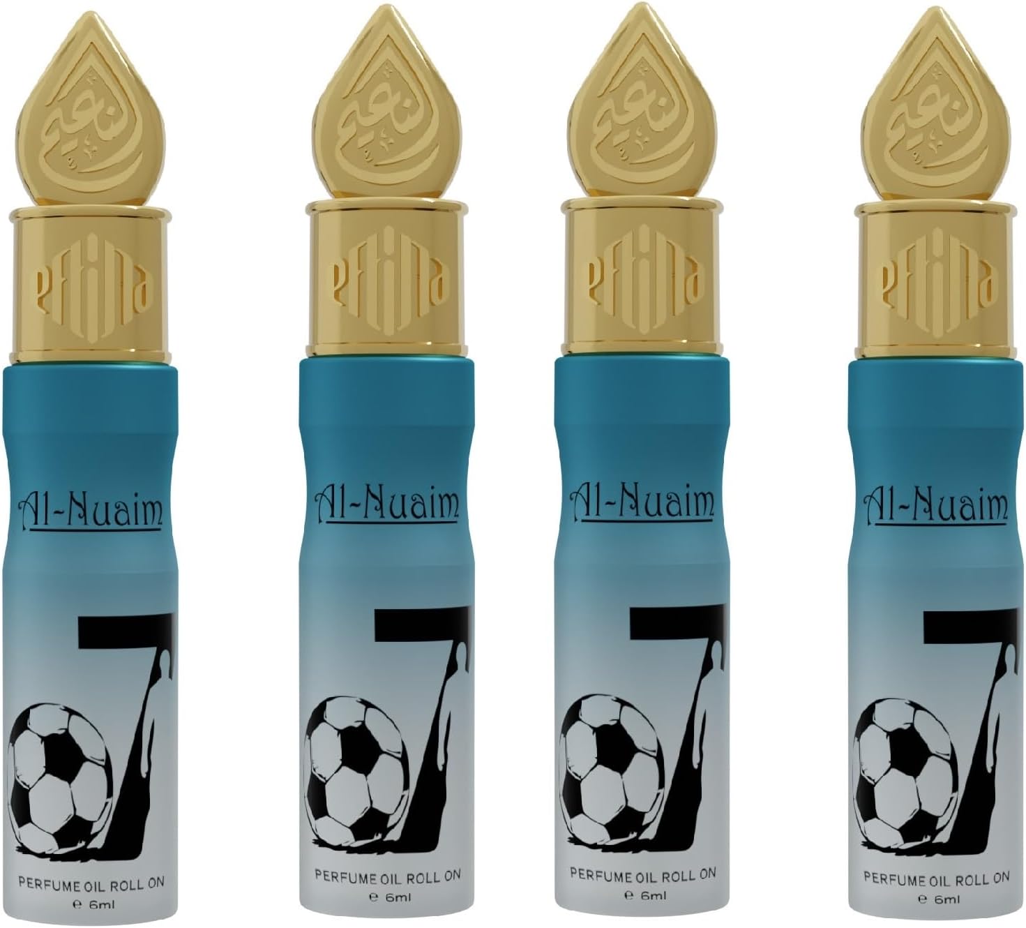 Al-NuaimAttar Roll On for Men & Women - 6ml (Pack of 4-6ml Each, O7)