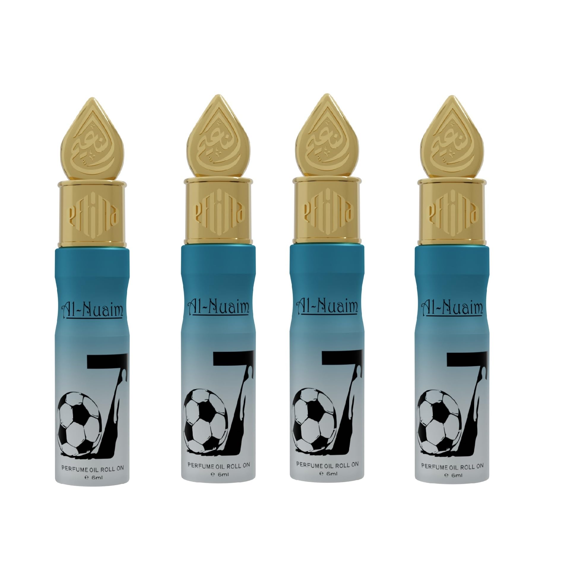 Al-NuaimAttar Roll On for Men & Women - 6ml (Pack of 4-6ml Each, O7)