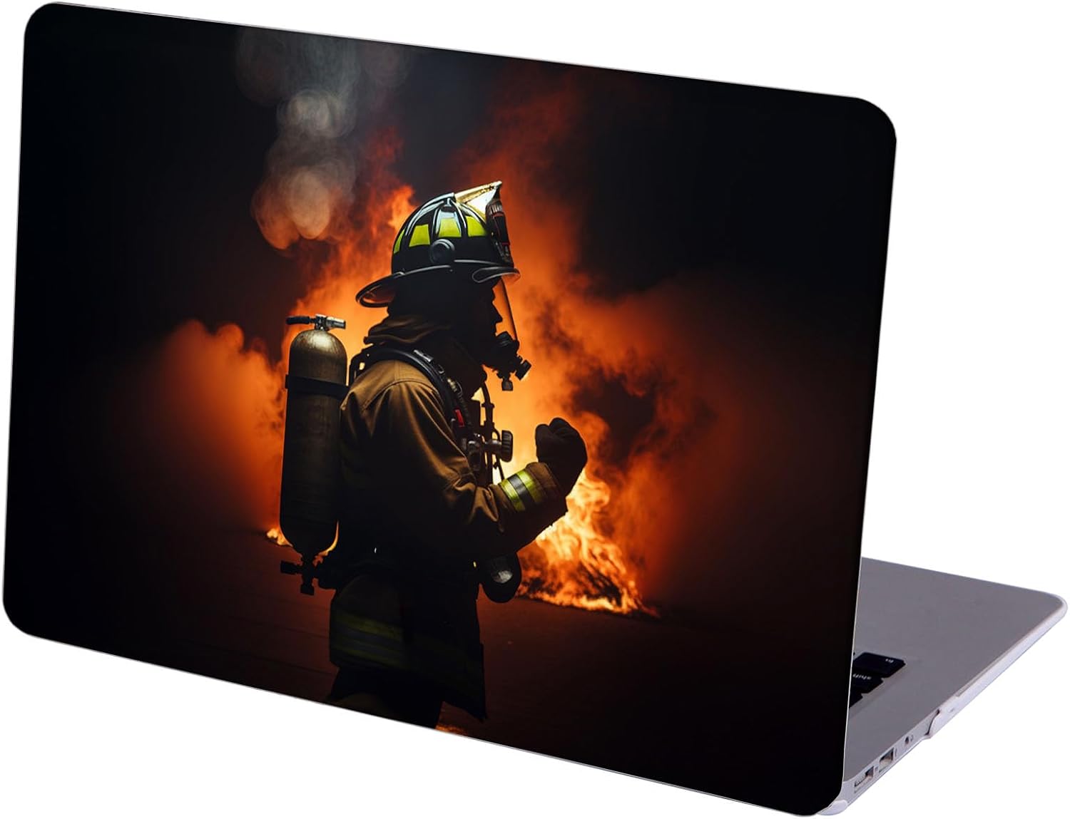Compatible with MacBook Neo 13-inch, Hard Shell Case with Keyboard Cover and Screen Protector (A3404 A18 Pro chip, 2026 Release) - Firefighter MC23384