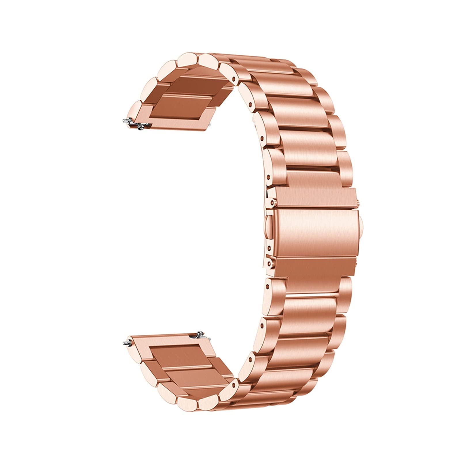 Sangle de Montre adaptée à Smart Watch Classic en métal de Sangle en Acier Inoxydable, Le Remplacement de la Sangle de Bracelet Convient à 22 mm, 20 mm / 20 mm/Argent Noir
