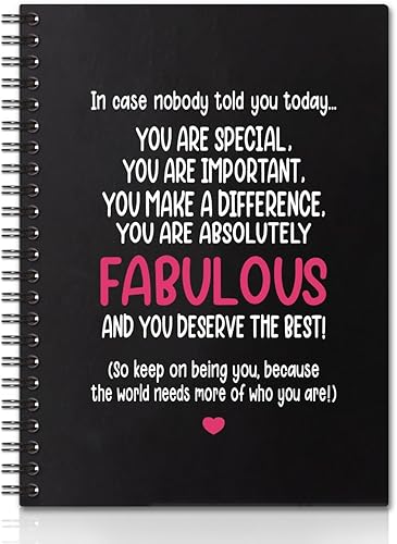 Cuadernos en espiral en blanco de tapa dura de 160 páginas, regalo inspirador para amigos, compañeros de trabajo, regalo de agradecimiento para