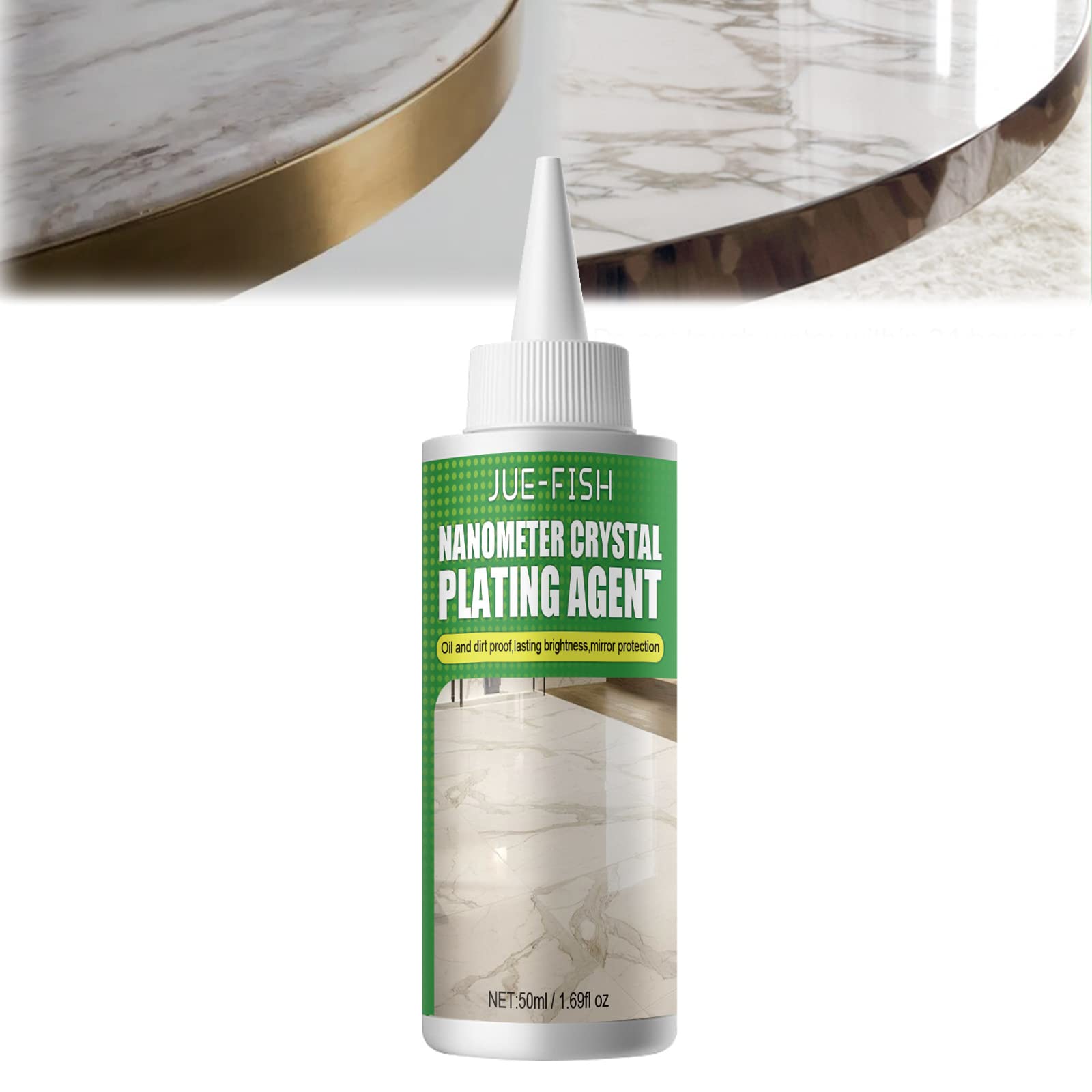 Marble Nano Crystal-Plating Agent, Stone Crystal Plating Agent, Nano Crystal Plating Agent for Kitchen, Marble&Granite&Quartz Countertop Cleaner and Polish (1PC)