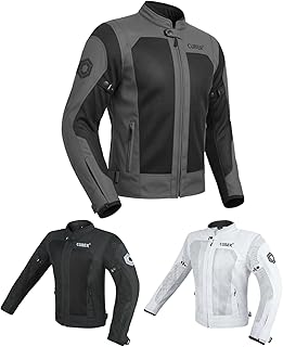 CUBER Motorcycle Mesh Jacket Riding Air Biker Jacket CE Armored Breathable Summer Motorbike Jacket Men