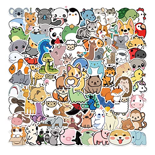 GEELBS 100 Stück Aufkleber Wasserdicht Vinyl Animals Stickers Graffiti...