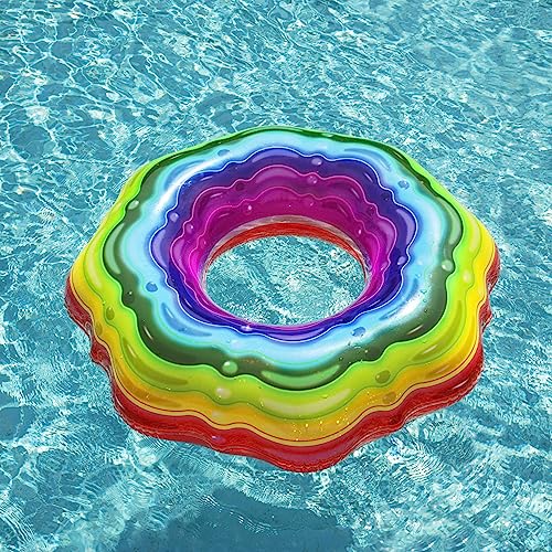 Bestway Bw36163 Rainbow Ribbon Pool Float, Inflatable Rubber Kids And Adults, Swim Ring #TOP1