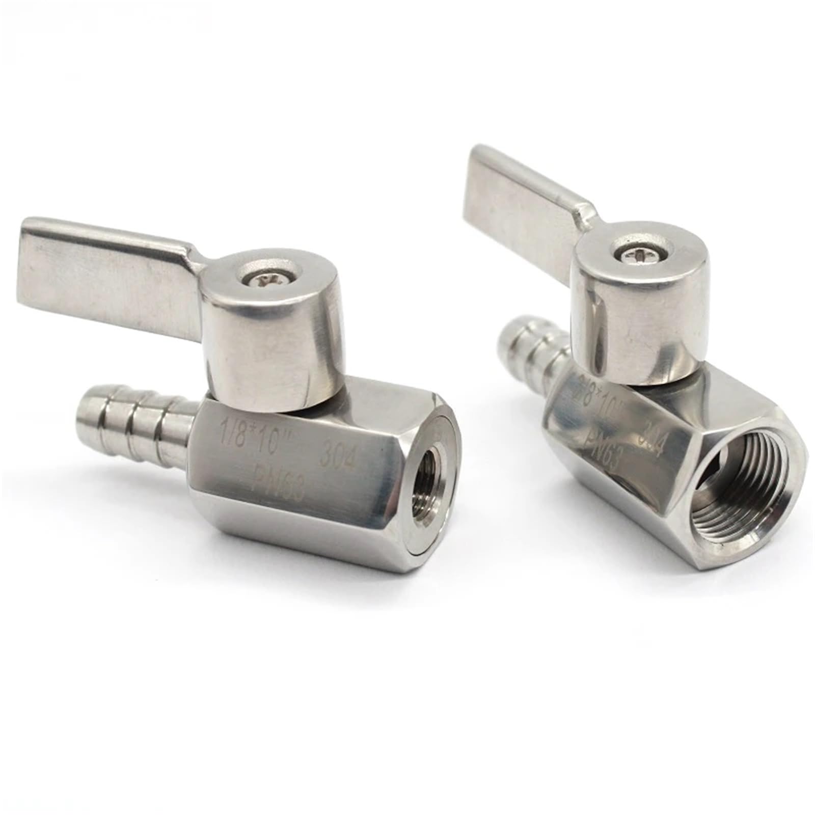 1 x zawór kulowy 1/8" do 3/4" ze stali nierdzewnej SUS 304 (1I2inchX10mm 148g)