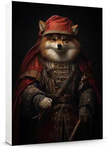 Miniatura 924 de Thuan Chow Chow Retrato de mascota con disfraz real de perro en un disfraz retrato de perro con vestimenta Retrato medieval de mascota retrato