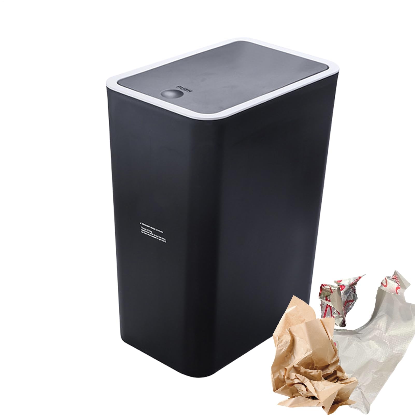 Cubo de basura moderno para áreas pequeñas que elimina olores molestos en espacios reducidos