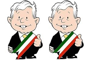 EARLFAMILY 5.1' 2pcs for Me Canso Ganso AMLITO Lopez Obrador AMLO Cute Decal Sticker