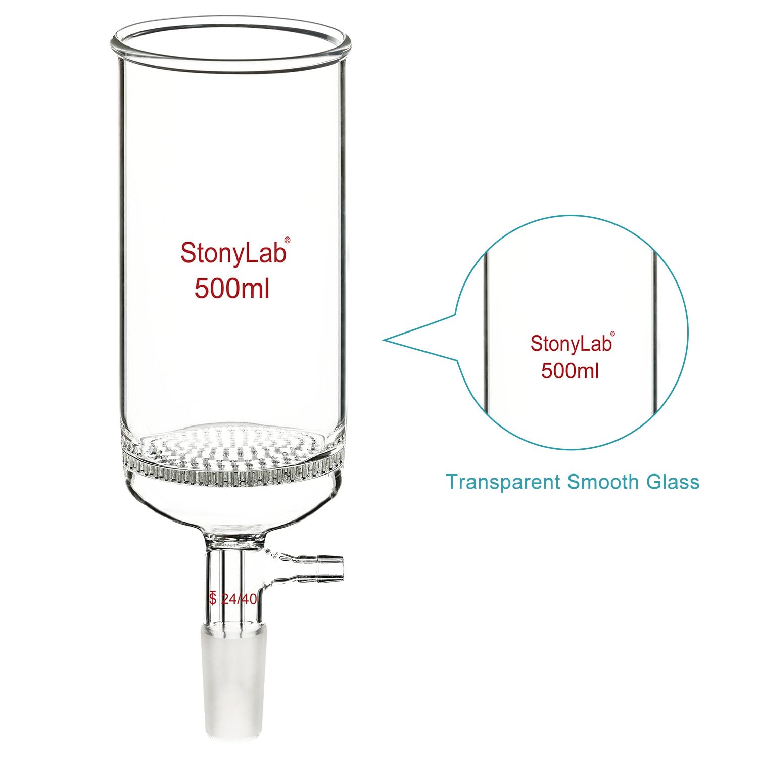 BRAND Entonnoir En Verre Borosilicaté Longueur De La Tige : 80 Mm - 8