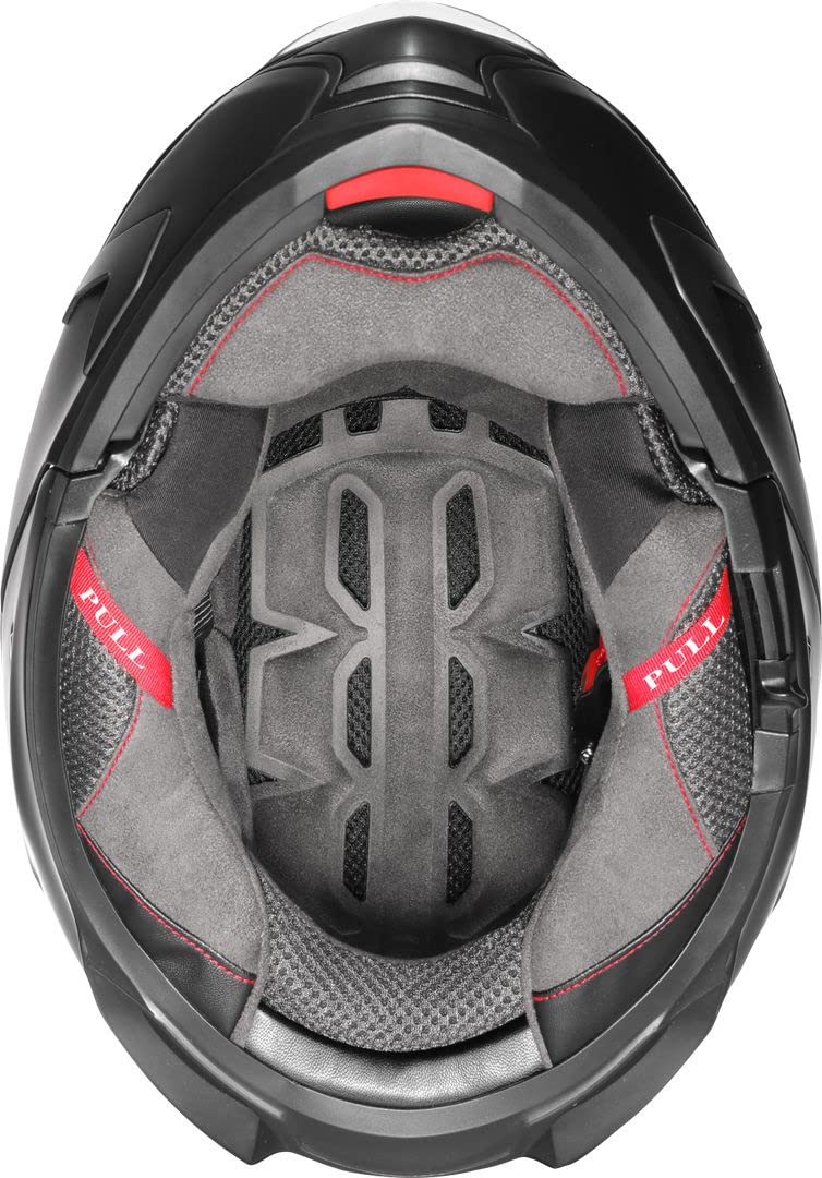 ROCC 981 Kask szcz?kowy (czarny matowy/czerwony, M (57/58))