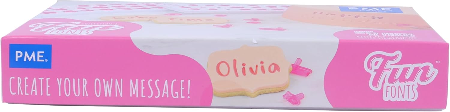 PME Fun Fonts Alphabet Stamping Set for Cake Decorating Collection 3