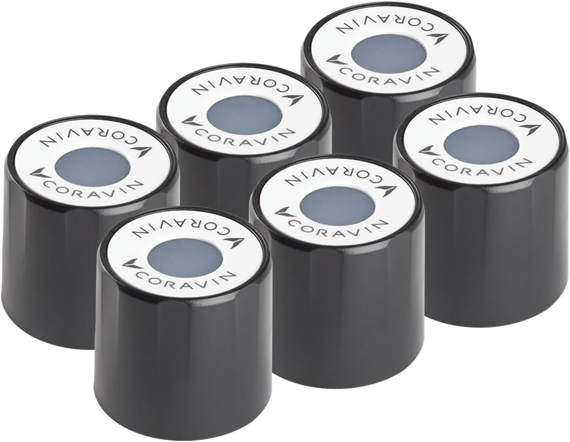 Coravin Screw Caps - Pack of 6 - Accessory for Coravin Timeless Wine by the Glass Systems and Wine Savers