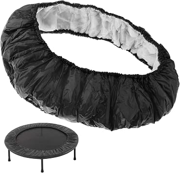 1PC Mini Trampoline Spring Cover for Kids 36in 6 Hole Protective Round Oxford Cloth Tear Resistant Trampoline Pad Replacement, Black