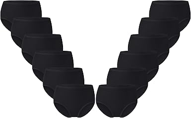 MIRITY Womens Hipster Panties Low Rise Underwear Briefs 12-Pack - Soft, Breathable, Stretchy Comfort Fit