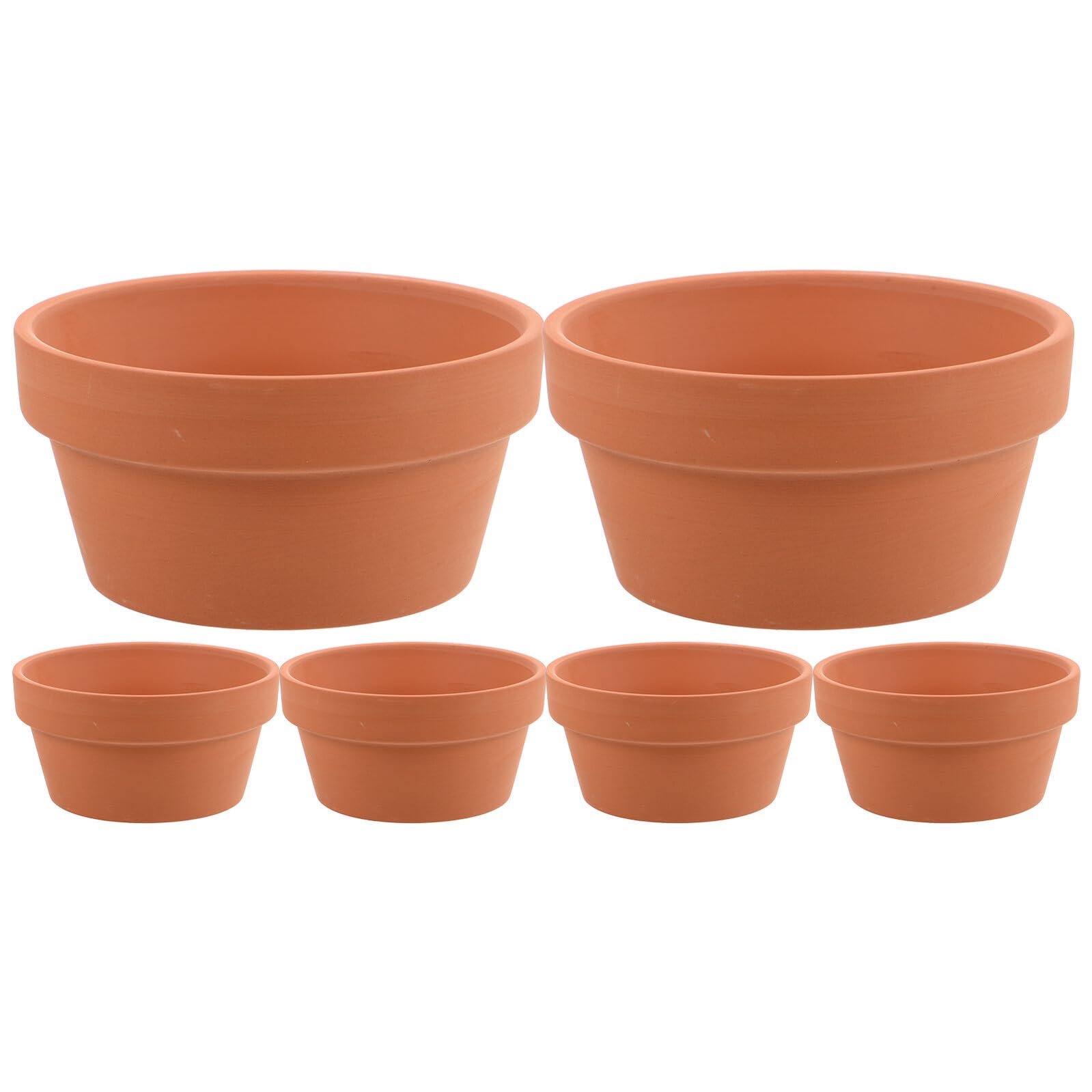 Pots en terre cuite 11x6cm drainés pour succulentes et mini cactus
