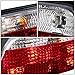 Auto Dynasty Tail Light Compatible with 1995-2001 BMW 740i 740iL 750iL, Pair of Rear Brake with Signal Tail Light, Chrome Housing Red