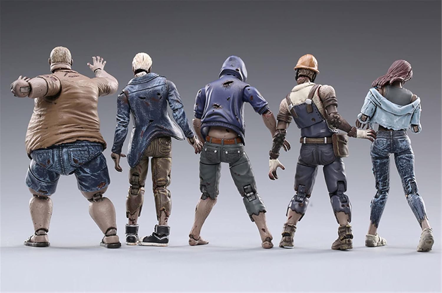 HiPlay JoyToy 1/18 Scale Science-Fiction Action Figures Full Set-Life After Infected Series-Zombie Action Figure(Worker LAI004)