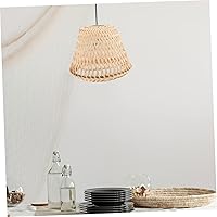 Vista 7 de 2 unids tejiendo pequeña pantalla retro estilo barril luz cubierta para decoración del hogar uso interior restaurante hotel versátil pantalla