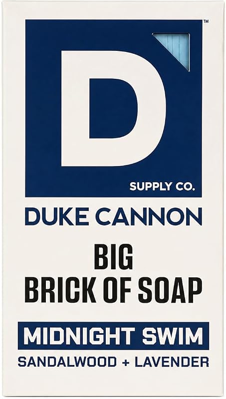 Sabonete em barra Duke Cannon Midnight Swim, 283 g, Pacote com 6