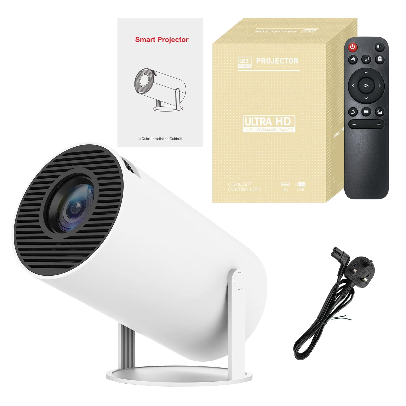 Byintek K6 4K Draagbare Thuisbioscoop LED Projector Byintek K6 4K Draagbare Thuisbioscoop LED Projector