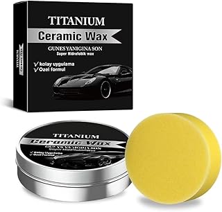 Ceramic Wax & Coating for Cars, Scratch Repair & Renew Polish, High Gloss Paint Protection with Hydrophobic Layer, Long-Lasting Car Wax to Hide Scratches (3.5oz, Easy Application)
