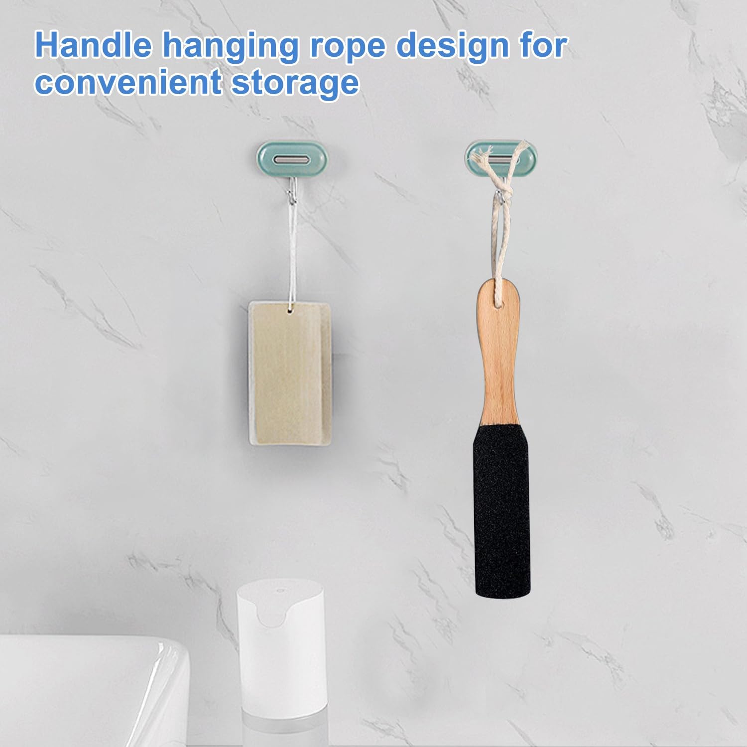 Foot File, Foot Files for Hard Skins, Foot Files and Pumice for Hard Skins, Premium Beech Wood and Silicon Carbide for Feet and Soft Hands